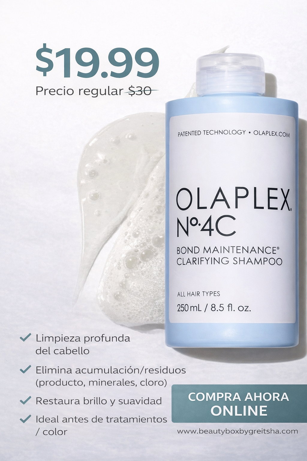 Olaplex N°4C Clarifying Shampoo — Limpieza Profesional